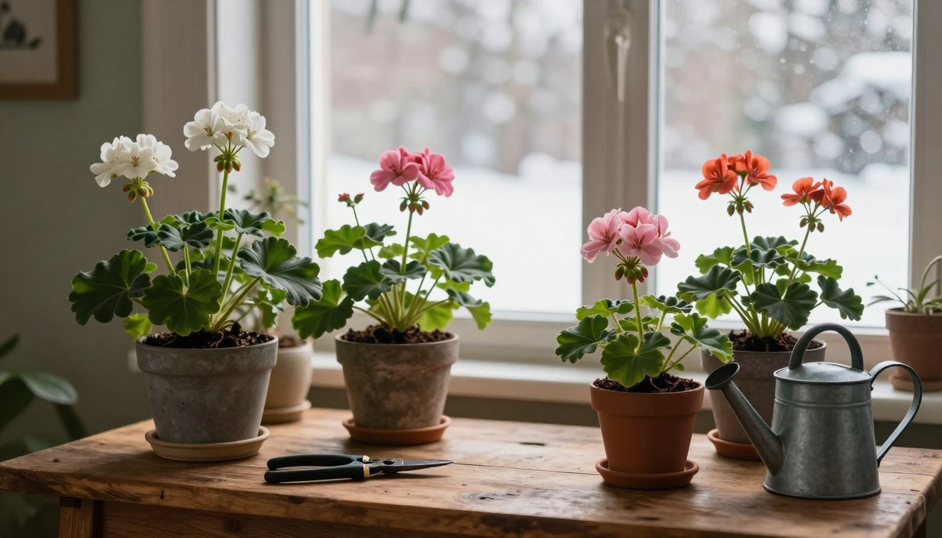 Jak przechować pelargonie