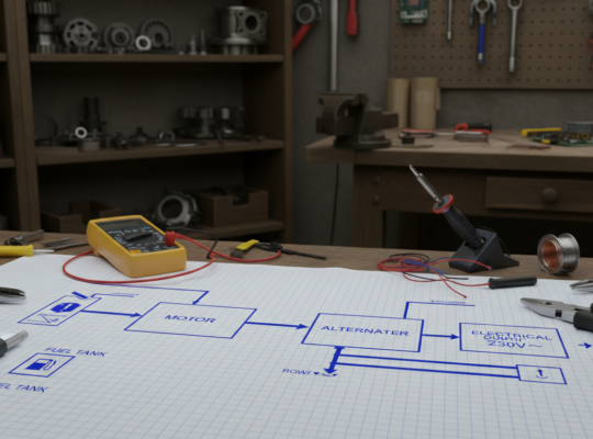 jak zrobić generator prądu 230v