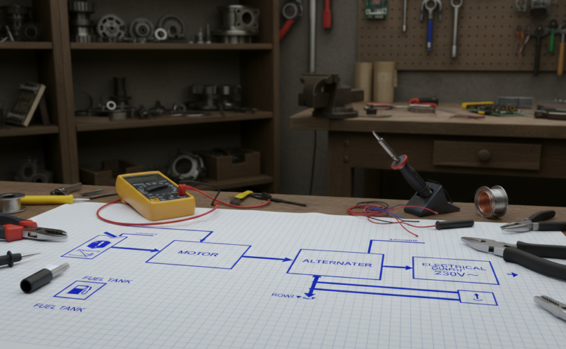 jak zrobić generator prądu 230v